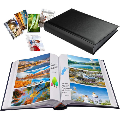 futurecitytrading Photo Album 4X6 Photos Hold 402 Pockets With Memo SlipIn Pockets Photo Book